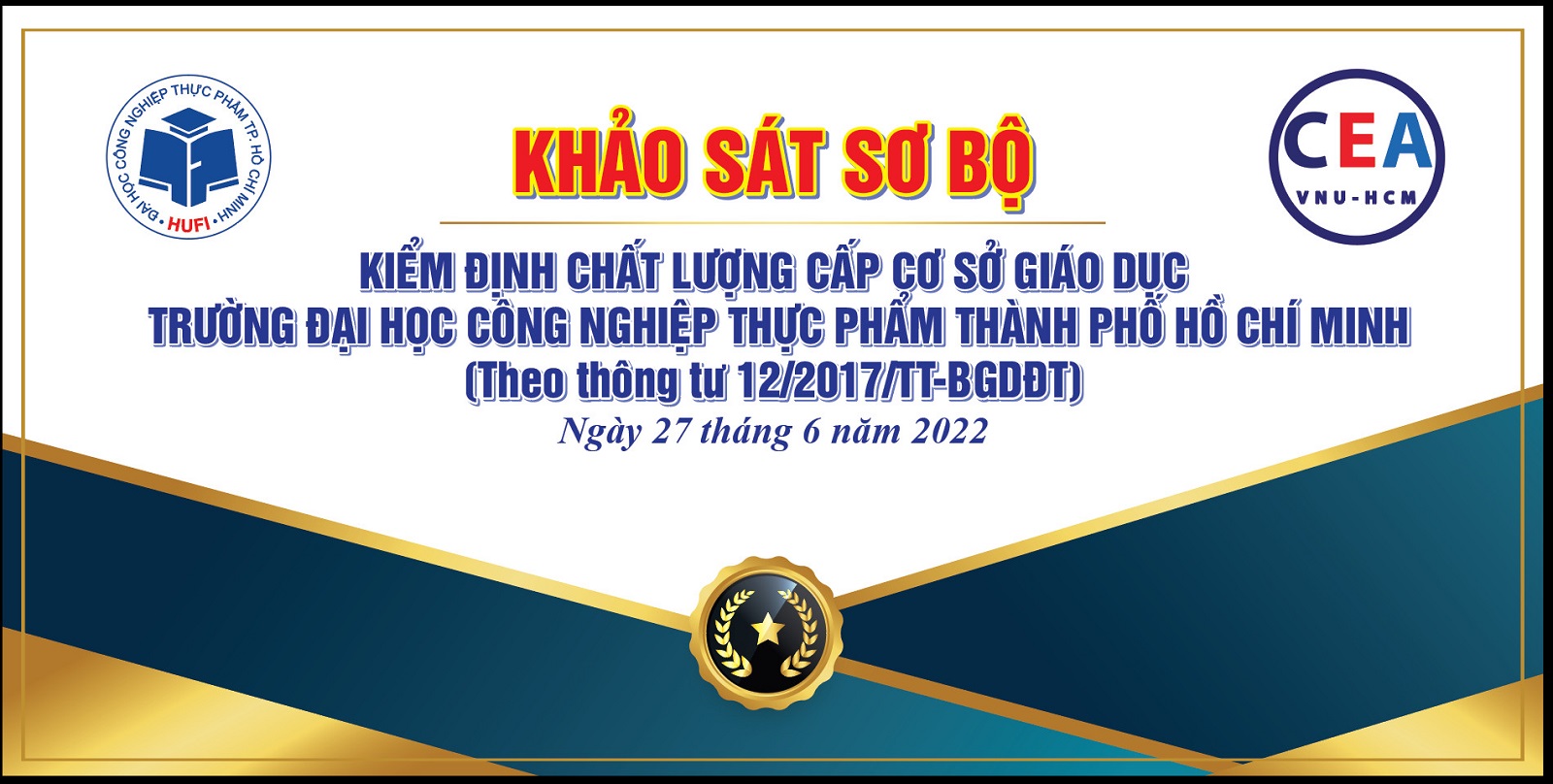 Thông báo Chương trình Khảo sát sơ bộ kiểm định chất lượng cấp cơ sở giáo dục (chu kỳ 2) tại HUFI