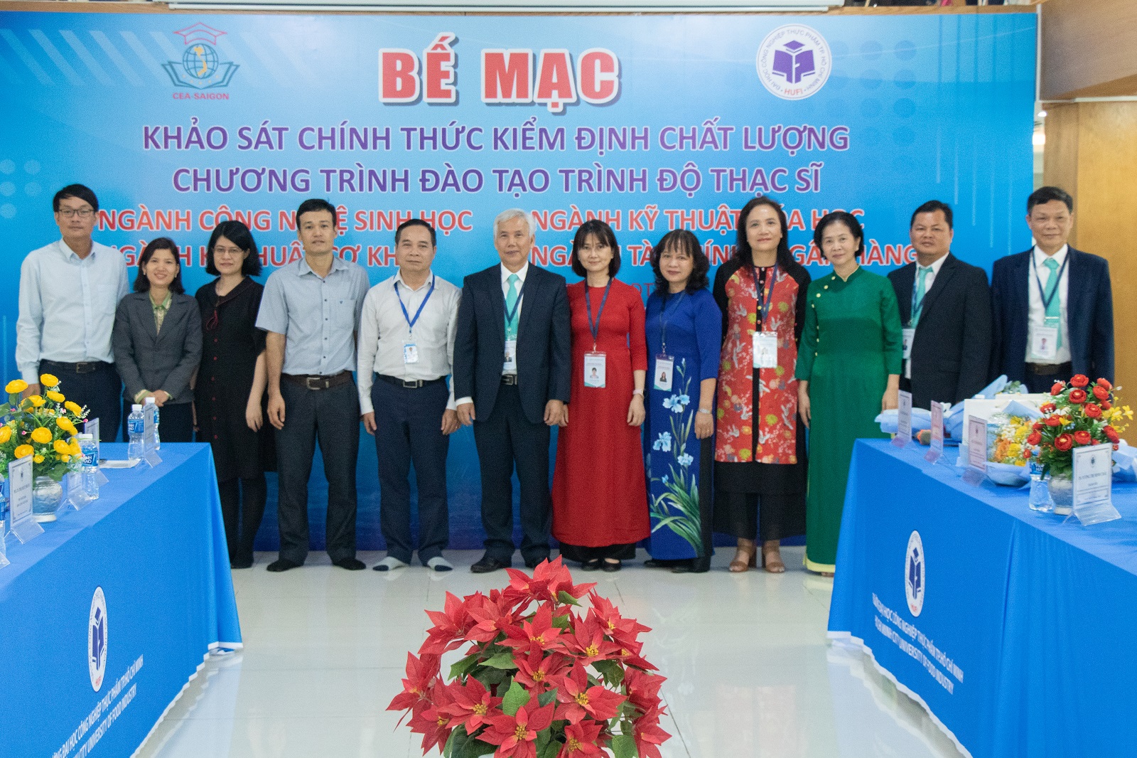 Bế mạc Khảo sát chính thức kiểm định chất lượng 04 chương trình đào tạo trình độ thạc sĩ (CNSH, KTCK, KTHH, TCNH)