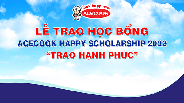 Lễ trao học bổng Acecook Happy Scholarship năm 2022 cho sinh viên Trường Đại học Công nghiệp Thực phẩm TP. HCM 