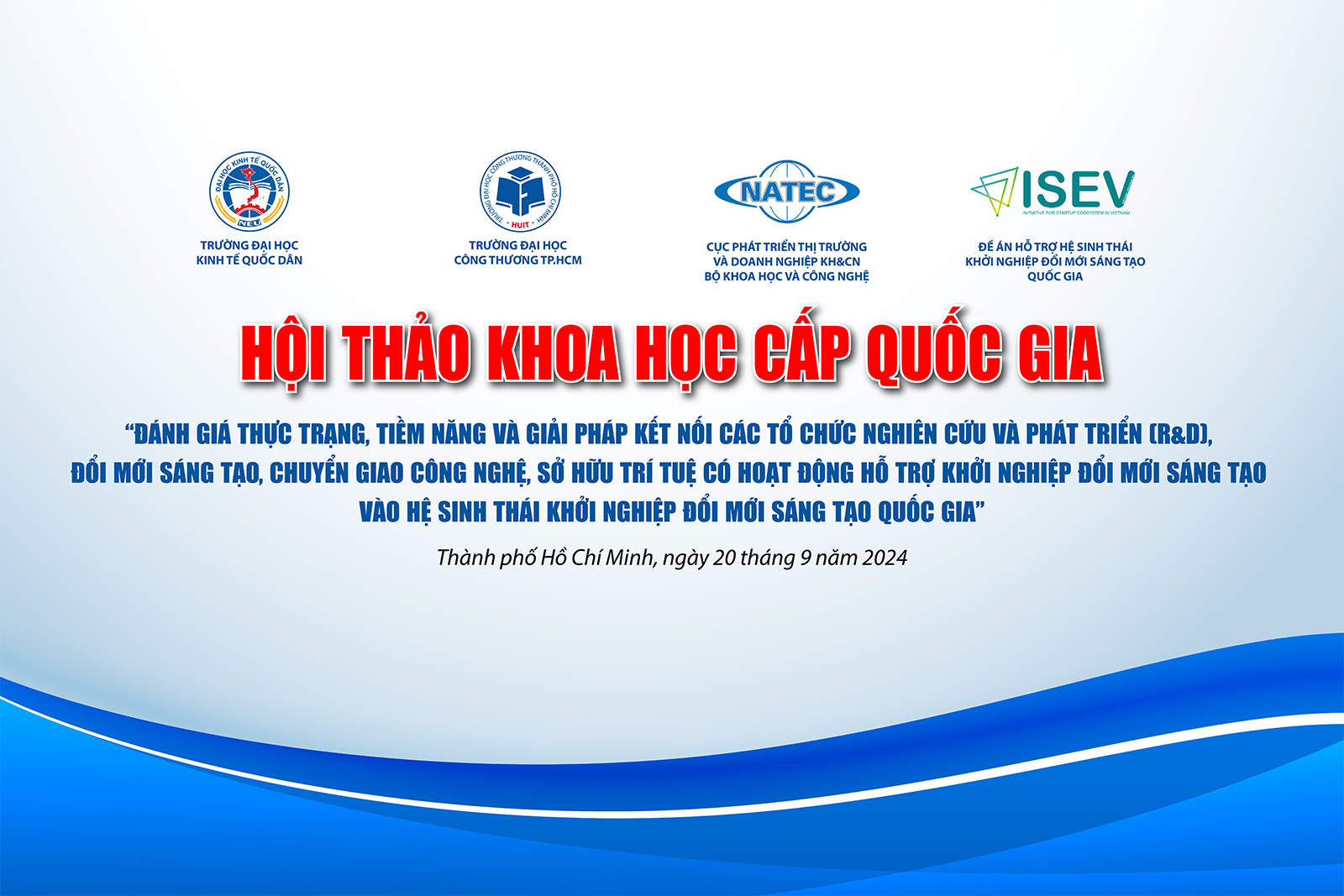 Tổ chức Hội thảo cấp quốc gia về khởi nghiệp đổi mới sáng tạo